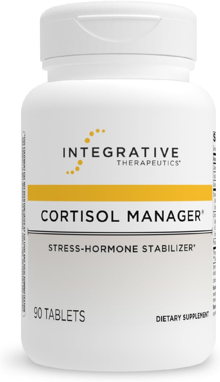 Integrative Therapeutics - Cortisol Manager - Supplement with Ashwagandha and L-Theanine - Supports Relaxation & Calm* - 90 Tablets