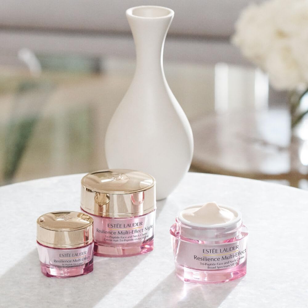 Estée Lauder Resilience Multi-Effect Night Tri-Peptide Face and Neck Cream Moisturizer | Plumping & Anti-Aging