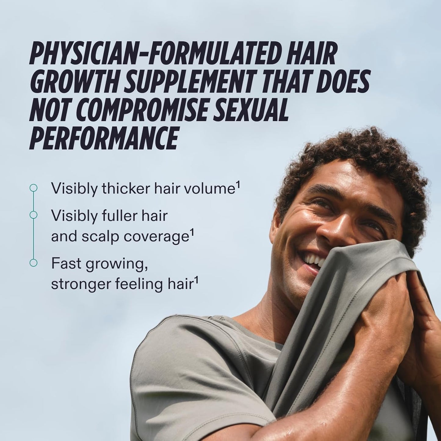 Nutrafol Men's Hair Growth Supplements, Clinically Tested for Visibly Thicker Hair and Scalp Coverage, Dermatologist