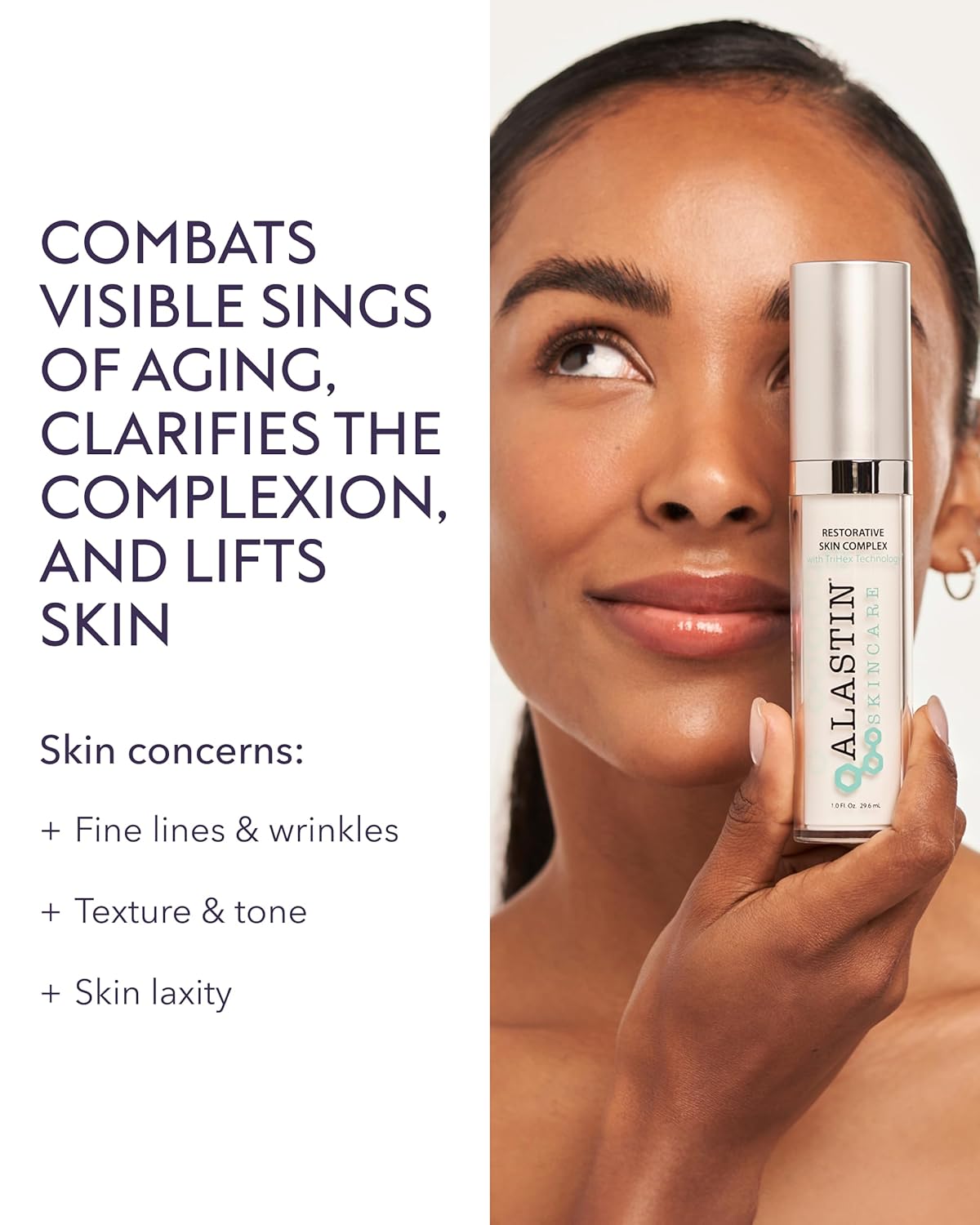 ALASTIN Skincare Restorative Skin Complex Anti-Aging Face Serum (1 oz) | Reduce Fine Lines & Wrinkles | With Niacinamide to Improve Texture