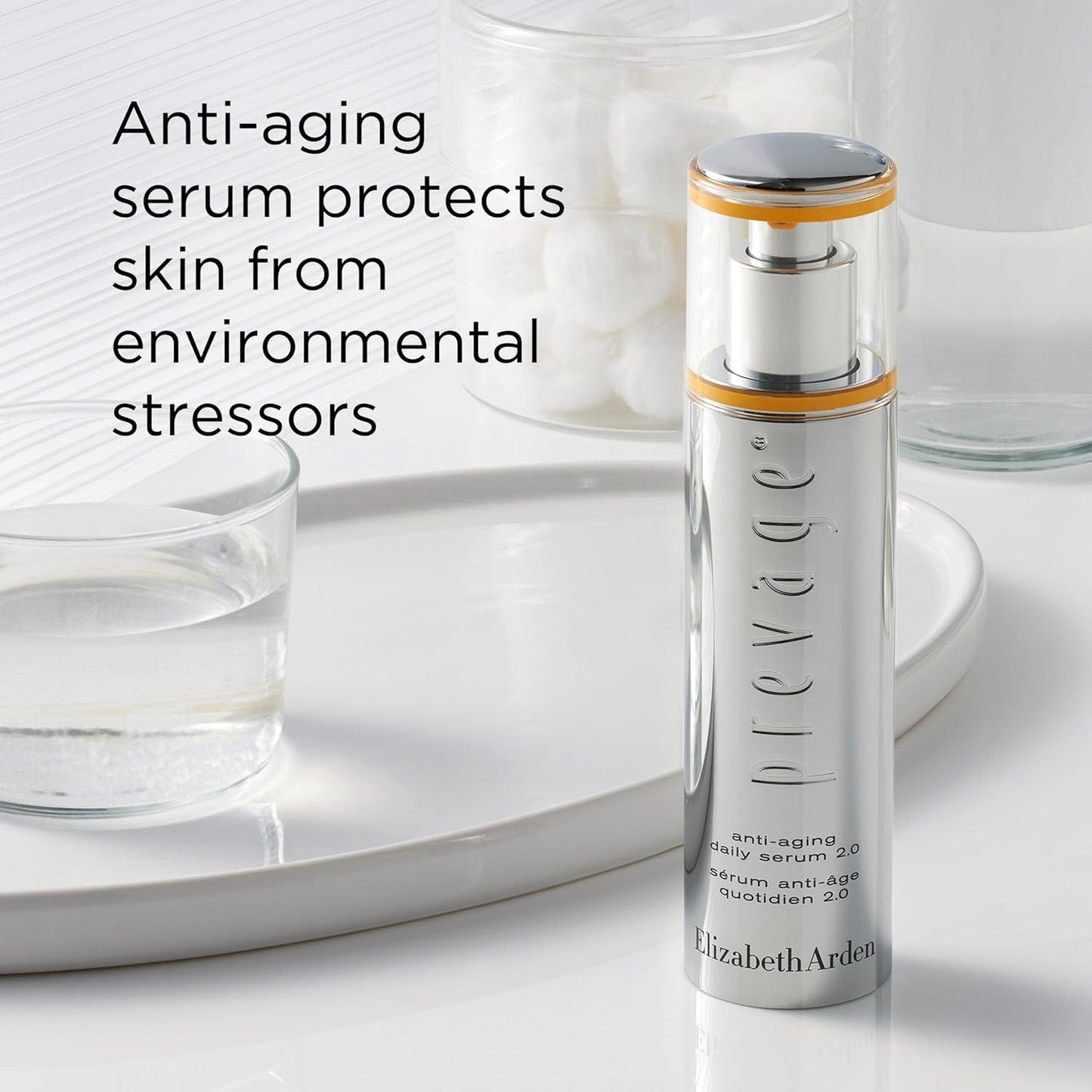 Elizabeth Arden PREVAGE Anti-Aging Face Serum 2.0 for Women, Brightening & Dark Spot Correcting Skincare, With Antioxidant Idebenone Technology