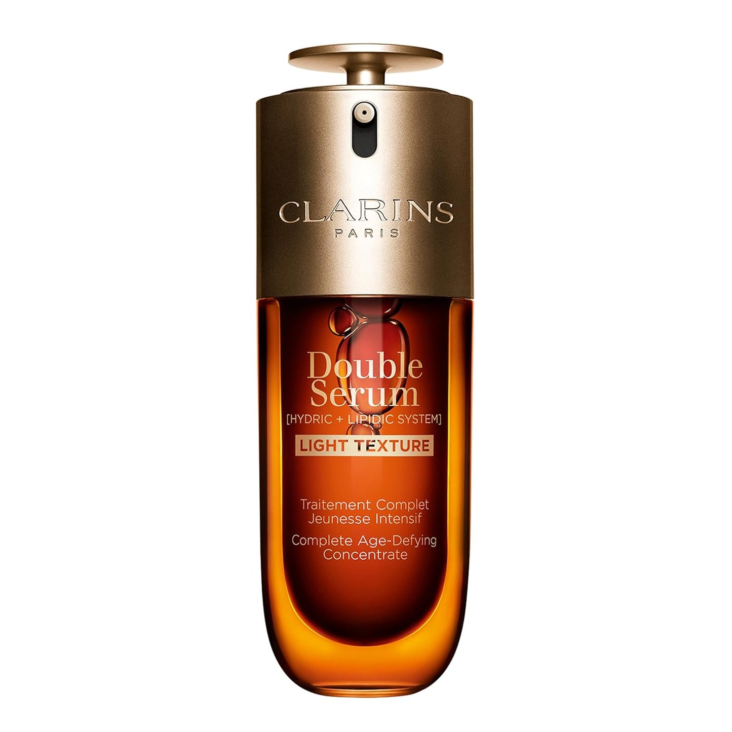 Clarins DOUBLE SERUM LIGHT TEXTURE | Anti Aging Serum | Visibly Firms, Smoothes, Boosts Radiance and Refines Pores | 24H Hydration | Great for Combination to Oily Skin and Humid Climates