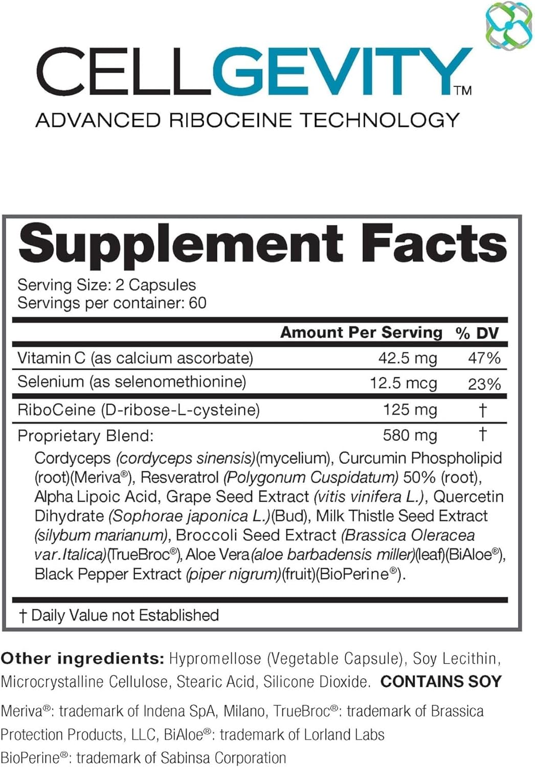 Advanced Riboceine Technology, 120 Vegetable Capsules, 60 Servings