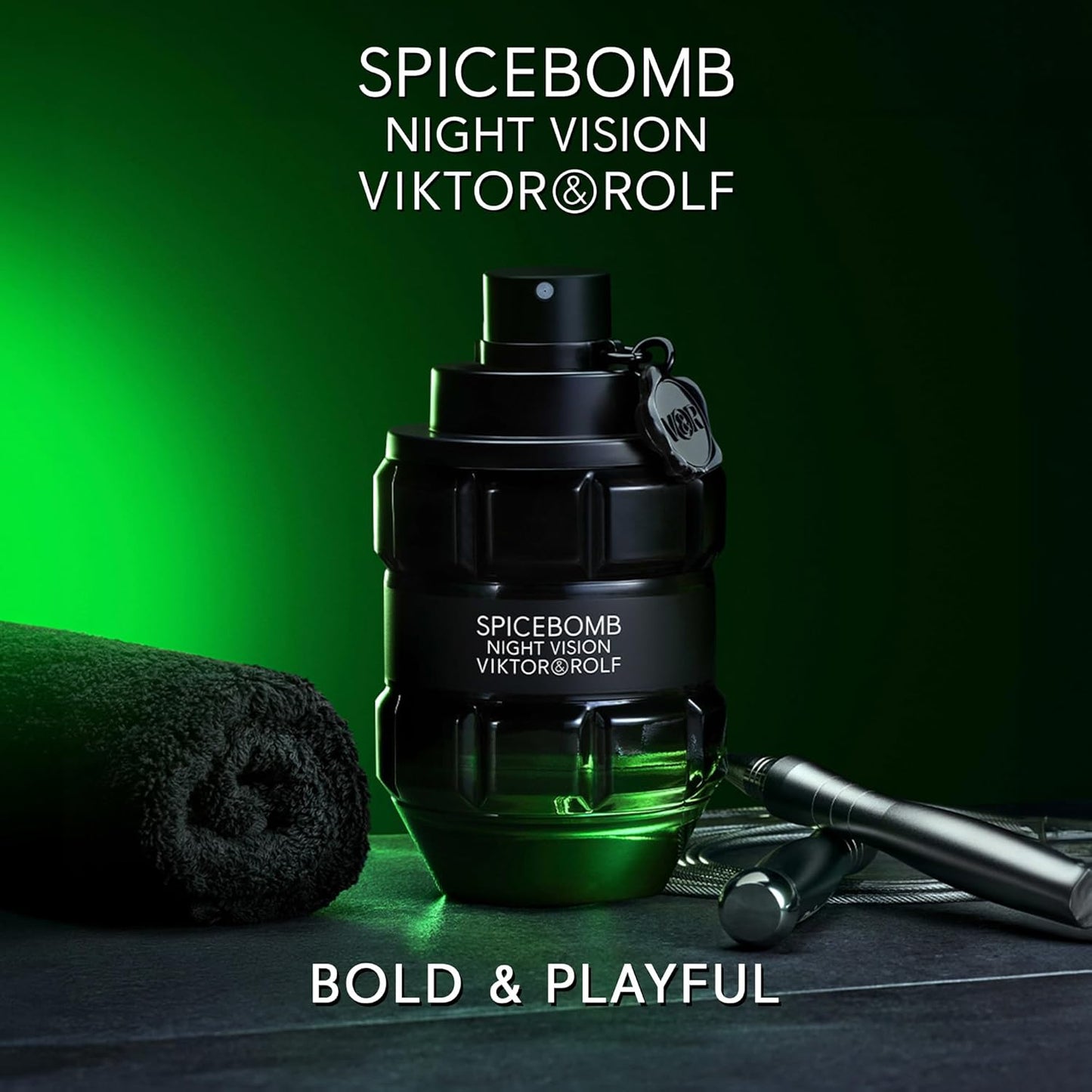 Viktor&Rolf - Spicebomb Nightvision Eau de Toilette - Warm, Spicy & Fresh - Cologne for Men - with Notes of Bergamot Citrus, Black Spices & Rosemary