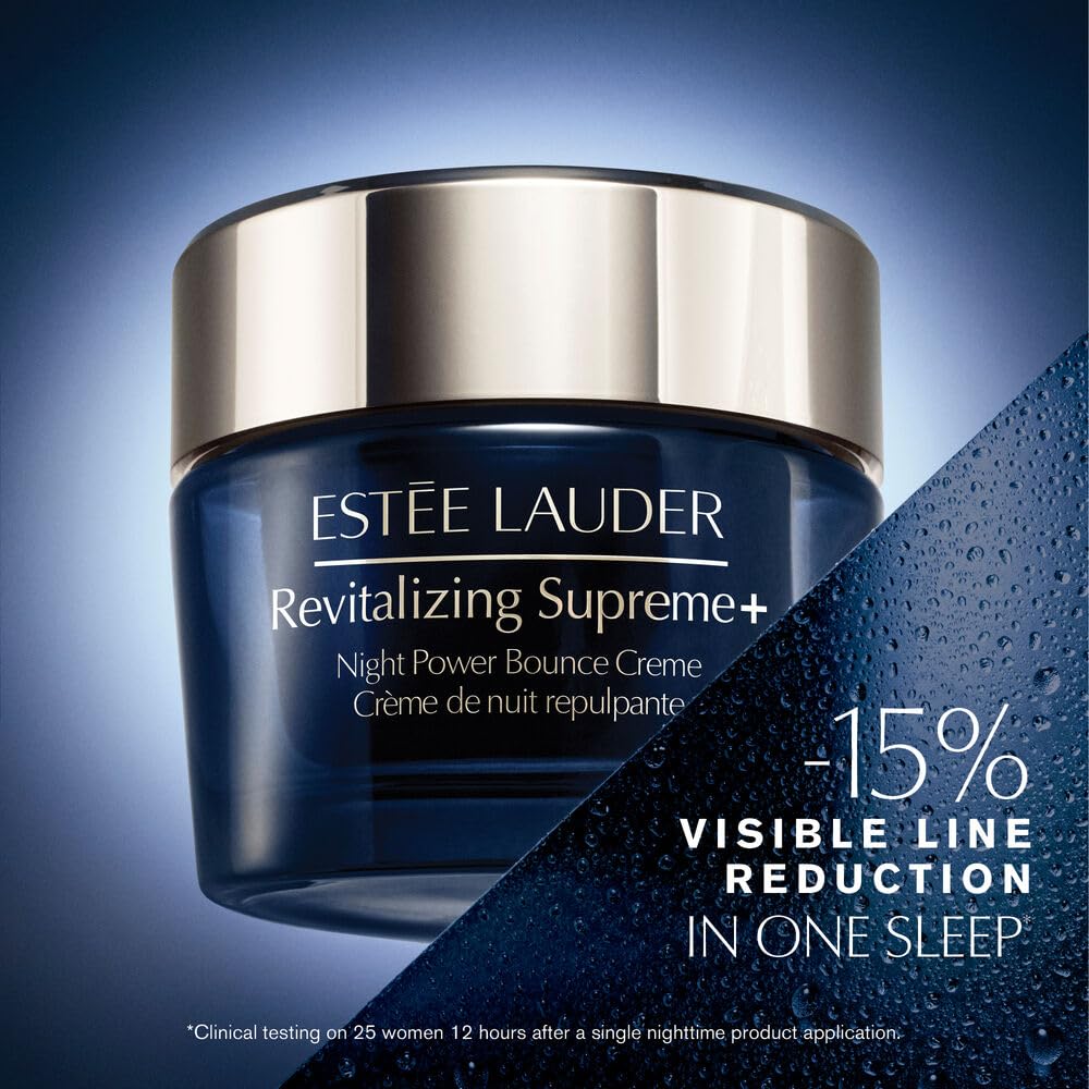 Estée Lauder Revitalizing Supreme+ Night Power Bounce Cream | Face Moisturizer with Peptides | Firms, Lifts & Plumps Skin