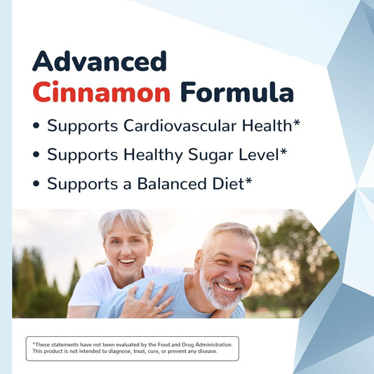 CinnaChroma Capsules - Cinnamon Supplements with 10:1 Extract, Chromium, Vanadium, Selenium, Vitamin D3 & K2 - Natural Sugar Blocker - 30 Capsules
