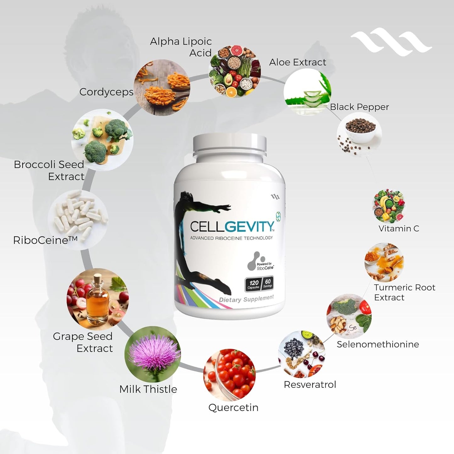 Advanced Riboceine Technology, 120 Vegetable Capsules, 60 Servings
