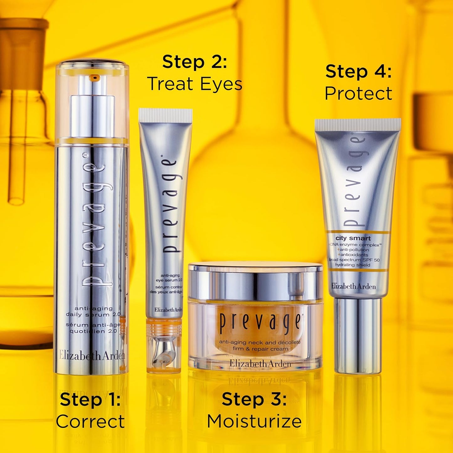 Elizabeth Arden PREVAGE Anti-Aging Face Serum 2.0 for Women, Brightening & Dark Spot Correcting Skincare, With Antioxidant Idebenone Technology