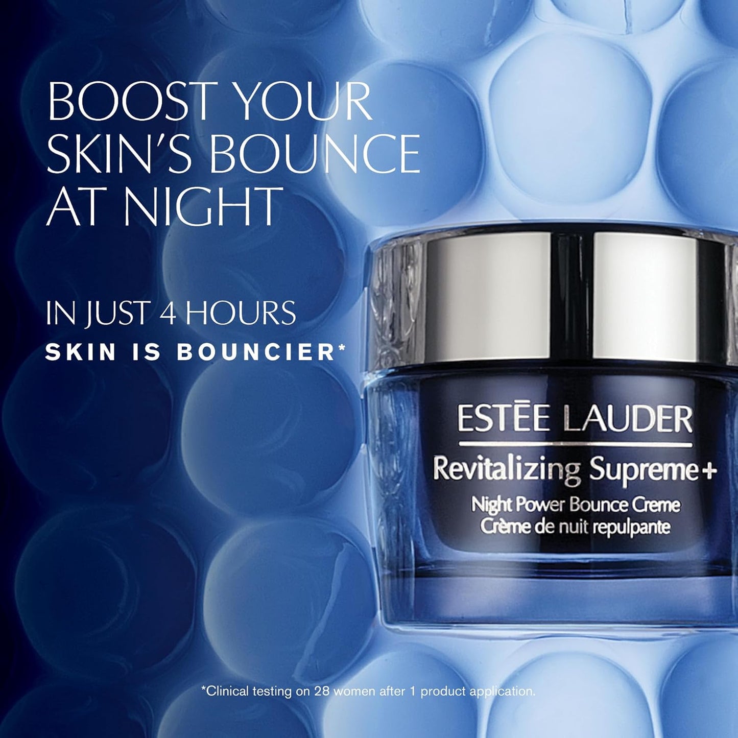 Estée Lauder Revitalizing Supreme+ Night Power Bounce Cream | Face Moisturizer with Peptides | Firms, Lifts & Plumps Skin