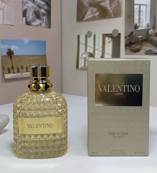 Valentino Uomo Born In Roma The Gold EDT 3.4 oz / 100 ml Spray For Men