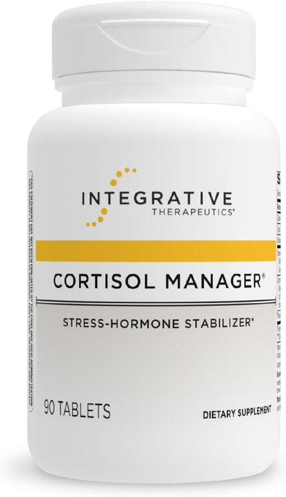 Integrative Therapeutics - Cortisol Manager - Supplement with Ashwagandha and L-Theanine - Supports Relaxation & Calm* - 90 Tablets