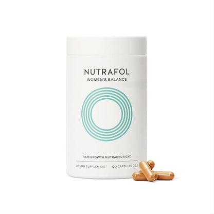 Nutrafol Women's Balance Hair Growth Supplements, Ages 45 and Up, Clinically Proven for Visibly Thicker Hair and Scalp Coverage, Dermatologist