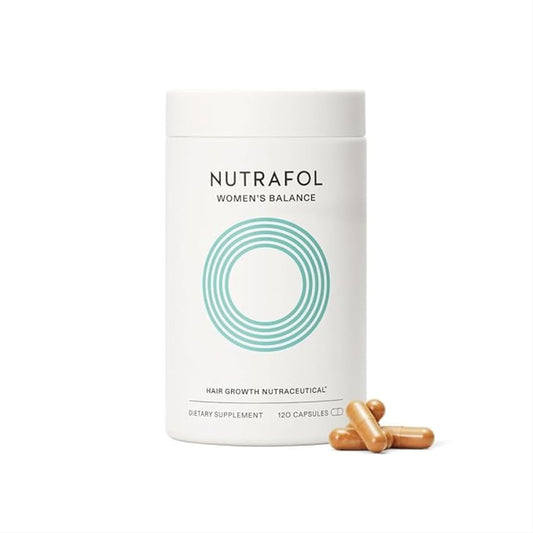 Nutrafol Women's Balance Hair Growth Supplements, Ages 45 and Up, Clinically Proven for Visibly Thicker Hair and Scalp Coverage, Dermatologist