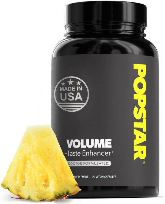 POPSTAR Labs Semen Volume Booster - Men's Semen Health & Fertility Supplement - Doctor Formulated to Increase Load Volume - Made in USA - Non-GMO, Organic, Vegan - 120 Capsules
