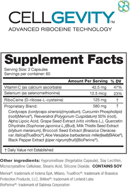 Advanced Riboceine Technology, 120 Vegetable Capsules, 60 Servings
