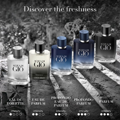 Armani Beauty - Acqua di Giò Profondo - Eau de Parfum - Cologne for Men - Fresh & Aromatic Men’s Fragrance - Mandarin, Lavender, Cedarwood Notes
