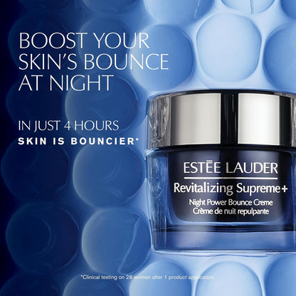 Estée Lauder Revitalizing Supreme+ Night Power Bounce Cream | Face Moisturizer with Peptides | Firms, Lifts & Plumps Skin