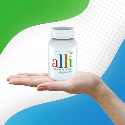 Alli Diet Weight Loss Supplement Pills, Orlistat 60mg Capsules, 170 Count