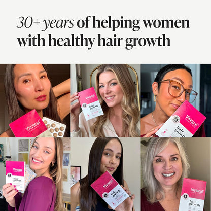 Viviscal Hair Growth Supplements for Women, Thicker Fuller Hair Support for Thinning Hair and Hair Loss, with Biotin and Marine Collagen, Drug-Free, 180 Tablets