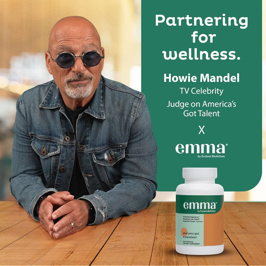 Emma Gut Health - 2 Pack - Gas and Bloating Relief, Constipation, Leaky Gut Repair - Gut Cleanse & Restore Digestion - Regulate Bowel Movement. Probiotics and Laxative Alternative, 120 Capsules